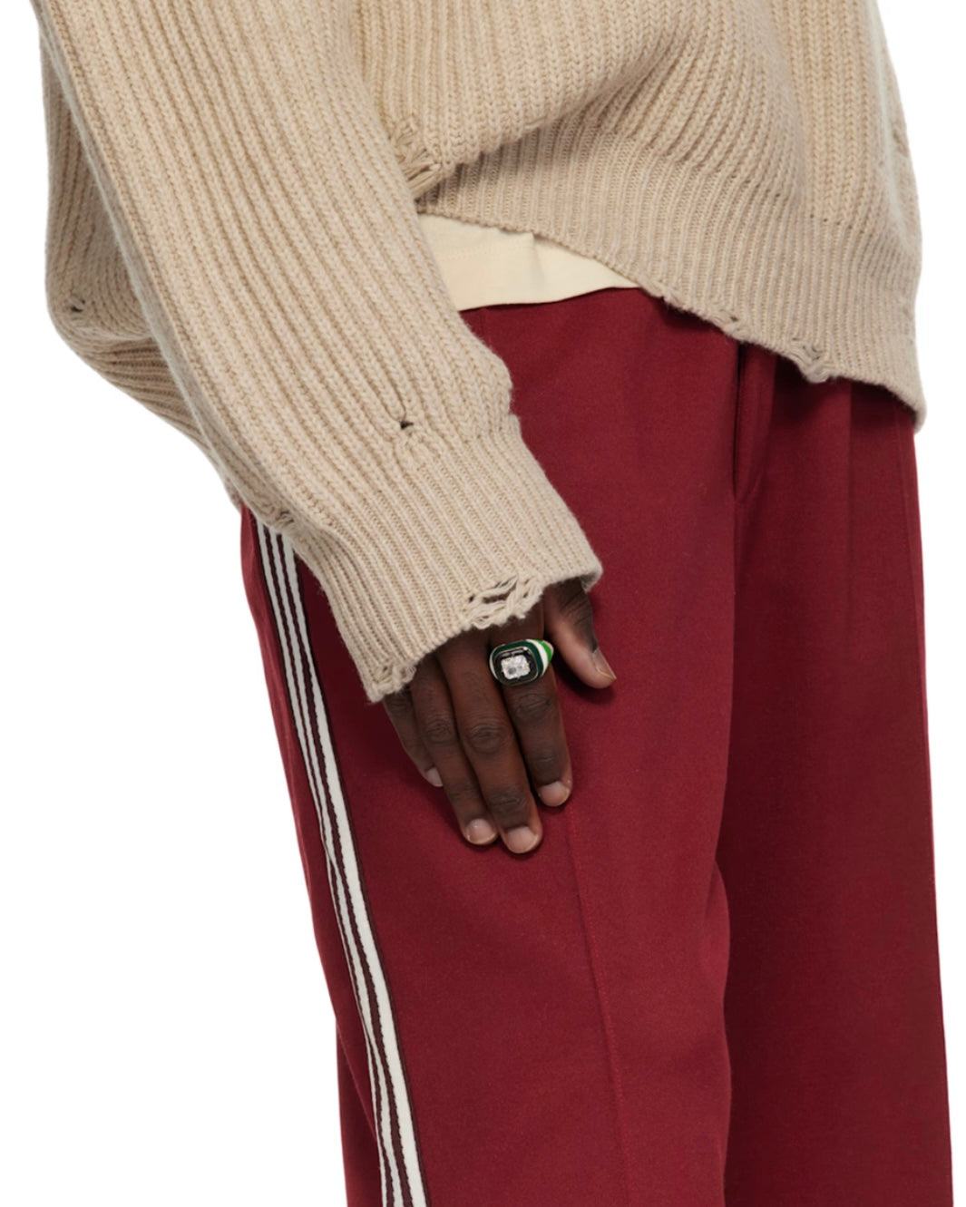 The Multi Enamel Ring in Yellow Gold