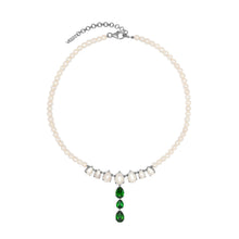 Load image into Gallery viewer, The Freshwater Pearl Drop Chain in White Gold
