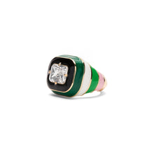 Load image into Gallery viewer, The Multi Enamel Ring in Yellow Gold
