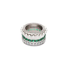 Load image into Gallery viewer, The Thick Layered Ring in White Gold
