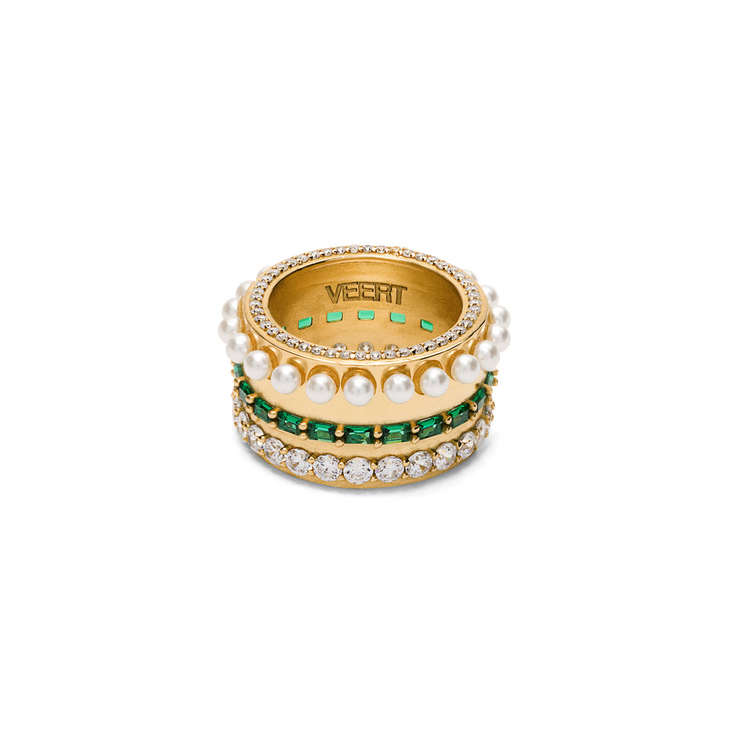 The Thick Layered Ring in Yellow Gold