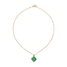 Load image into Gallery viewer, The Dice Pendant Chain in Yellow Gold
