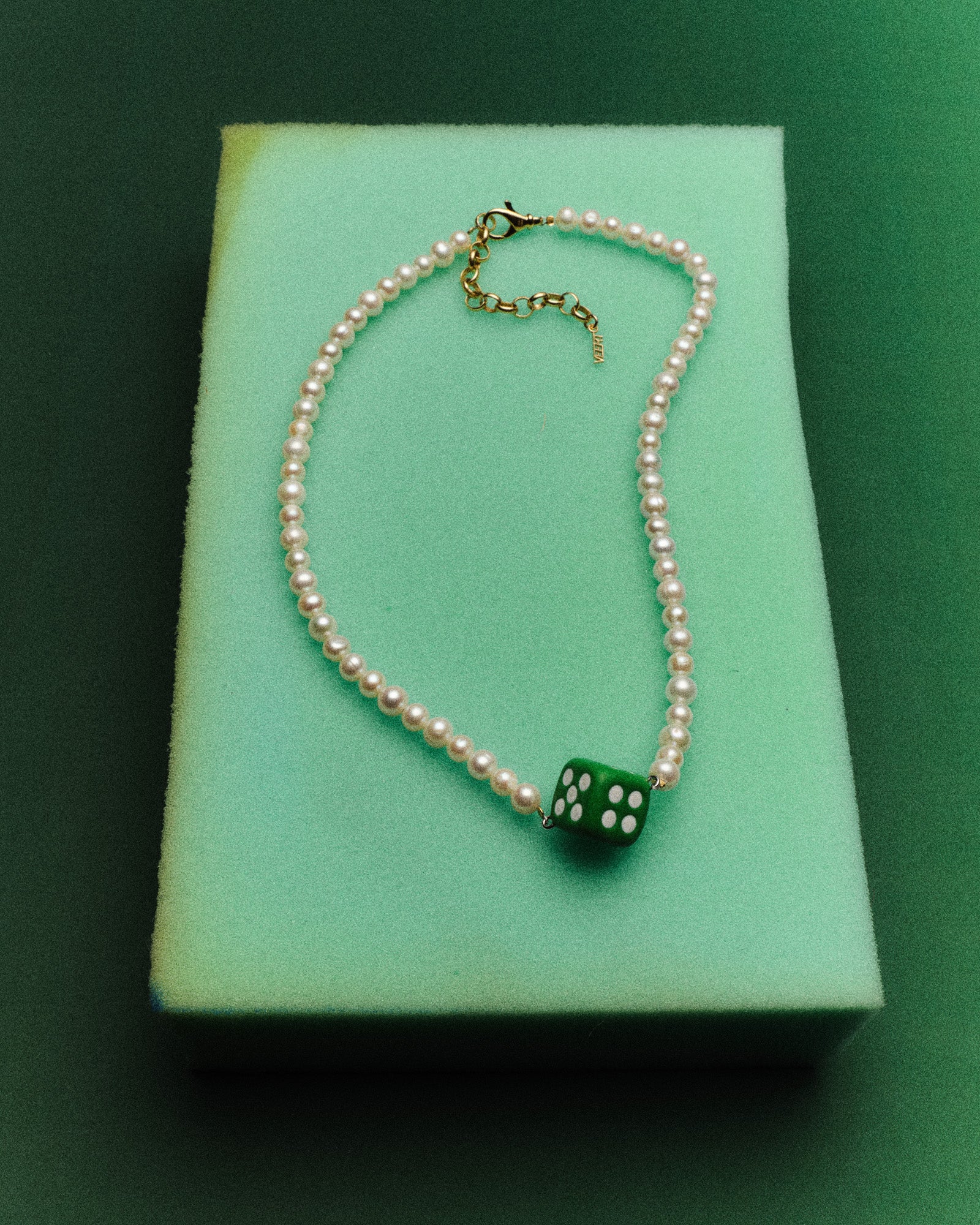 The Pearl Green Dice Necklace – VEERT
