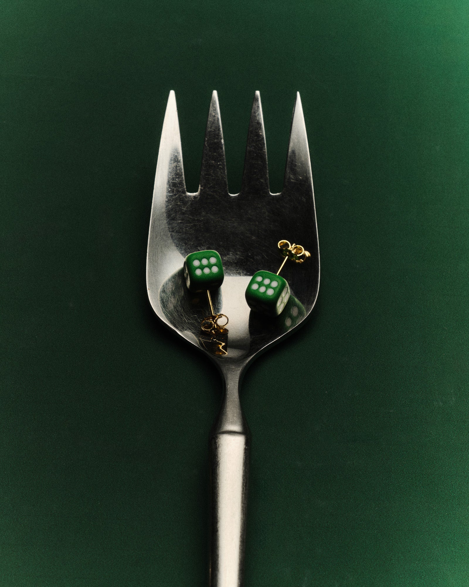 The Enamel Dice Earring Pair