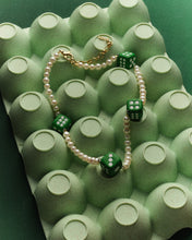 Load image into Gallery viewer, The Pearl Green 4 Dice Necklace
