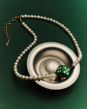 Load image into Gallery viewer, The Pearl Green Dice Necklace
