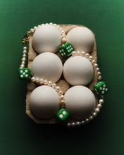 Load image into Gallery viewer, The Pearl Green 4 Dice Necklace
