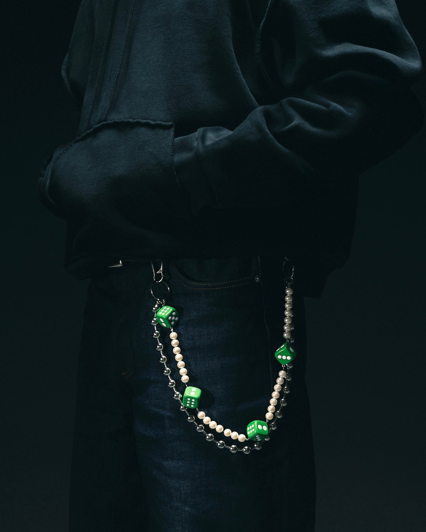 The Ball Pearl 4 Dice Wallet Chain