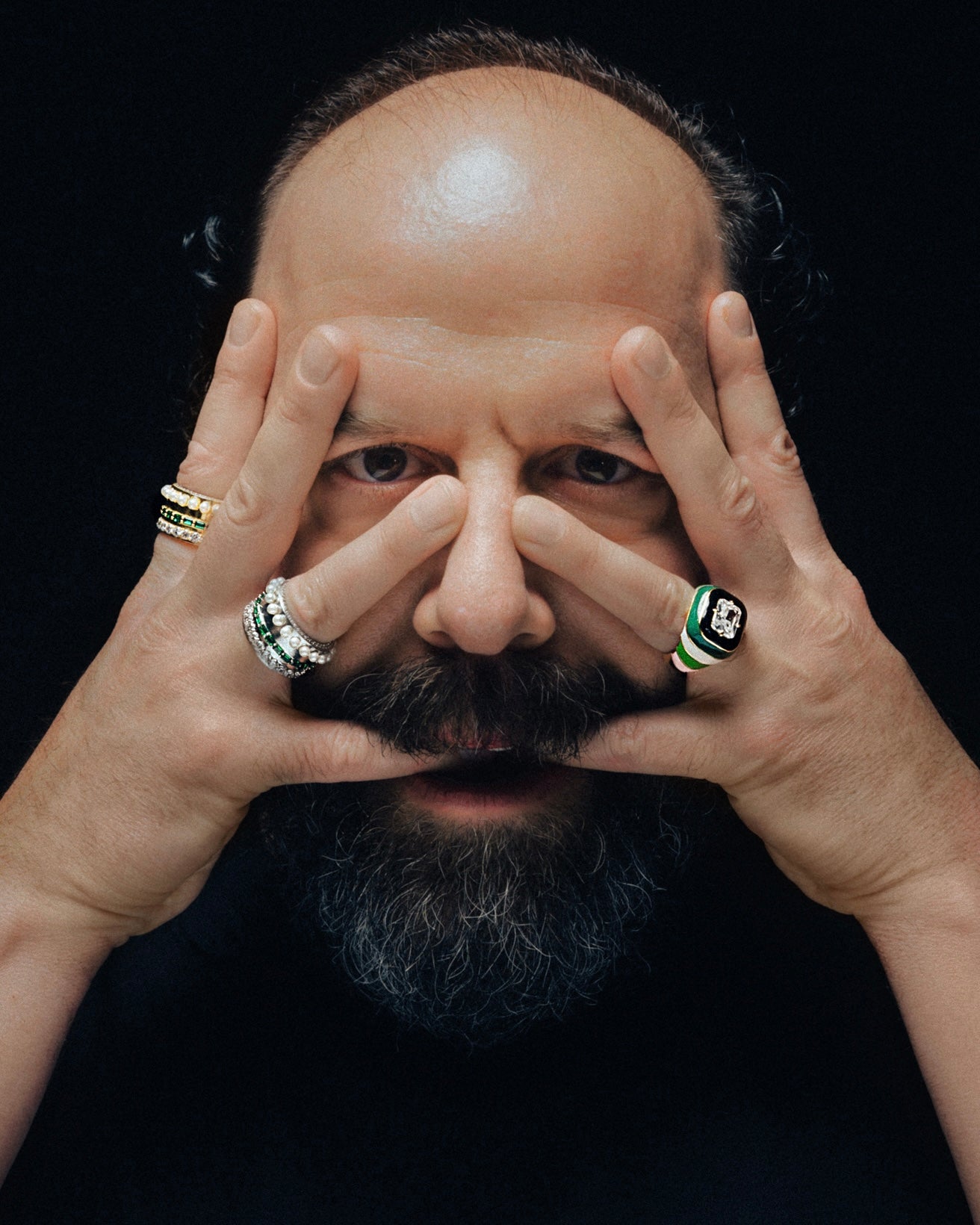 The Thick Layered Ring in Yellow Gold