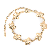 Load image into Gallery viewer, The Plain Flower Bracelet in Yellow Gold
