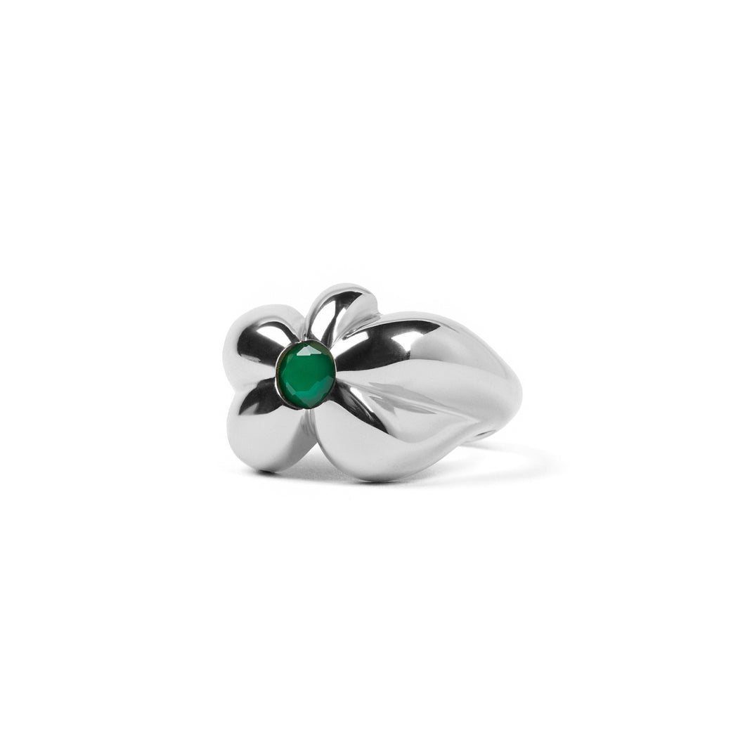 The Flower Ring in White Gold