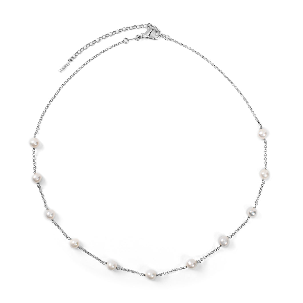 The Classic Pearl Chain in White Gold