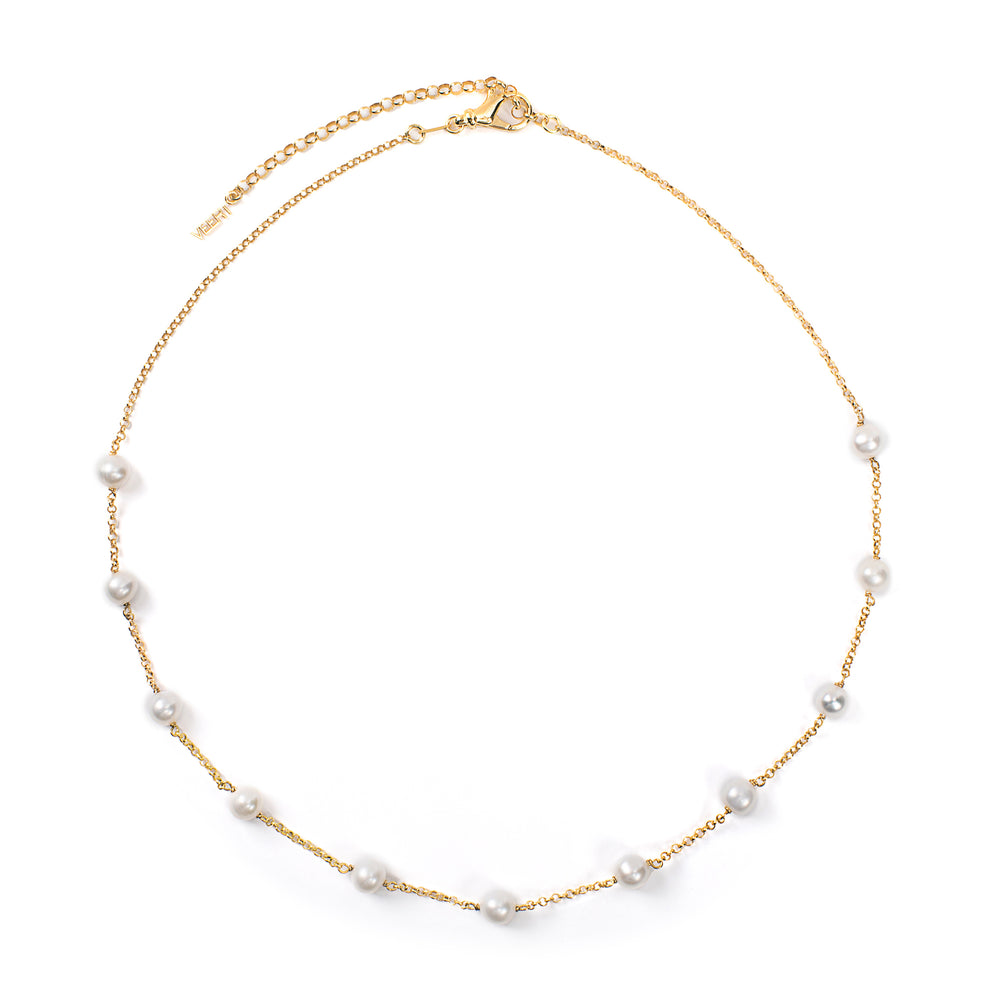 The Classic Pearl Chain in Yellow Gold