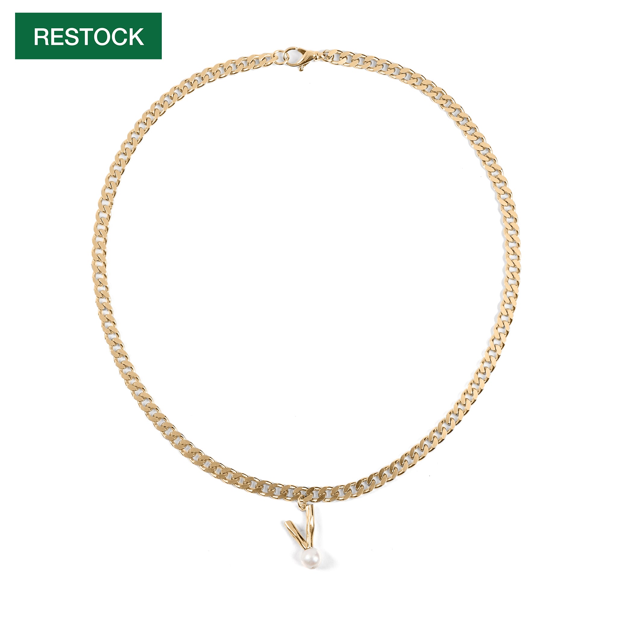 The Cuban V Chain in Yellow Gold – VEERT