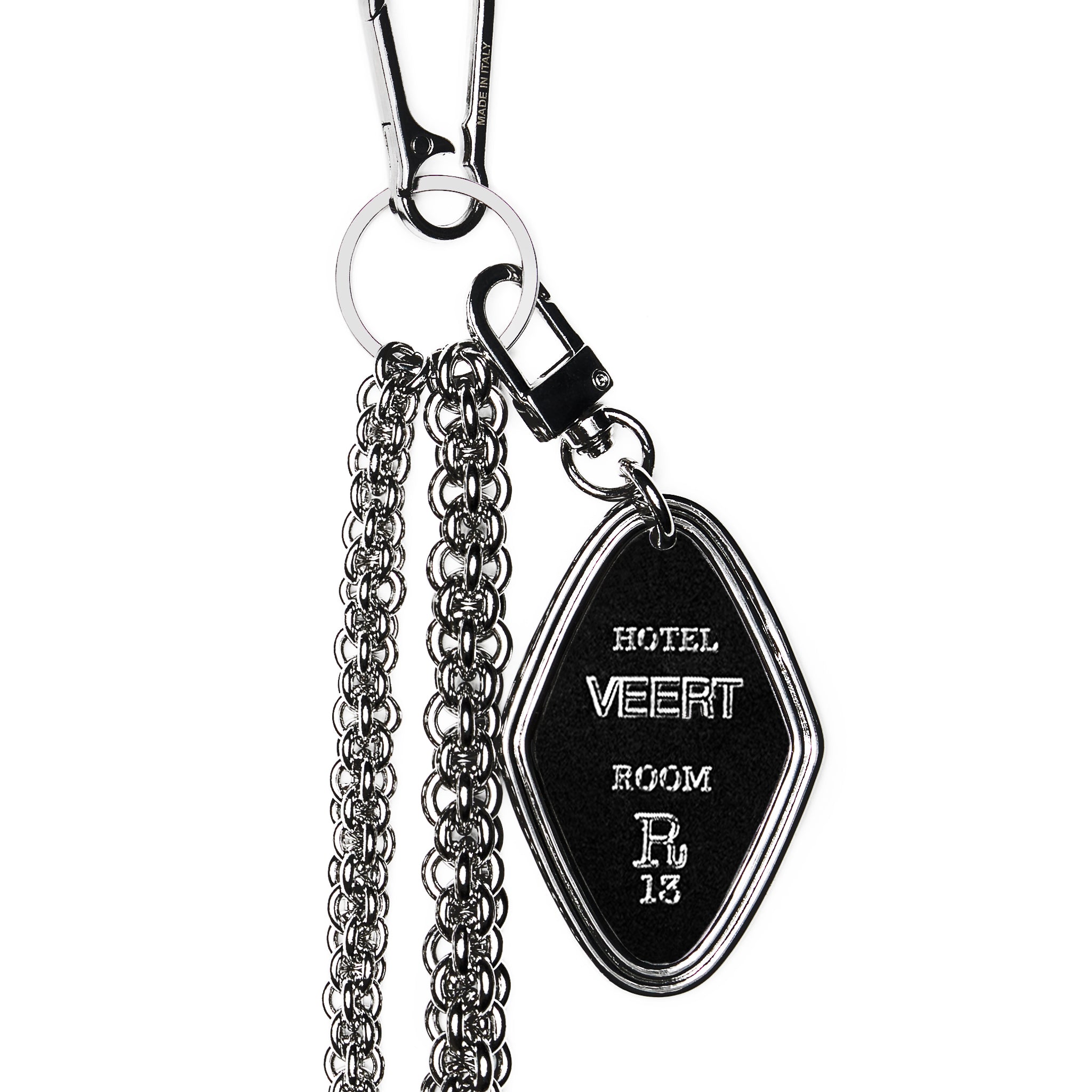 R13 x VEERT Hotel Key Tag Keychain
