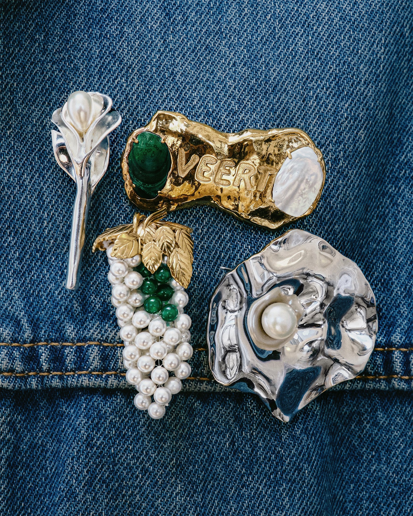 The Grapevine Pearl Brooch