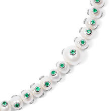 Load image into Gallery viewer, The Green Polka Dot Freshwater Pearl Necklace
