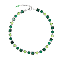 Load image into Gallery viewer, The Green Shape Necklace in White Gold
