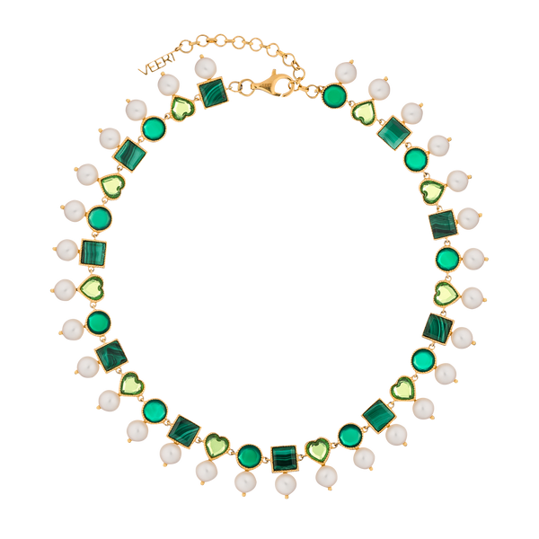 s*k様 VEERT ネックレスゴールド✖️グリーン