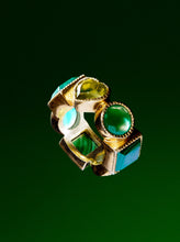 Load image into Gallery viewer, The Green Shape Ring in Yellow Gold

