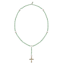 Load image into Gallery viewer, Green Onyx &amp; Freshwater Pearl Necklace
